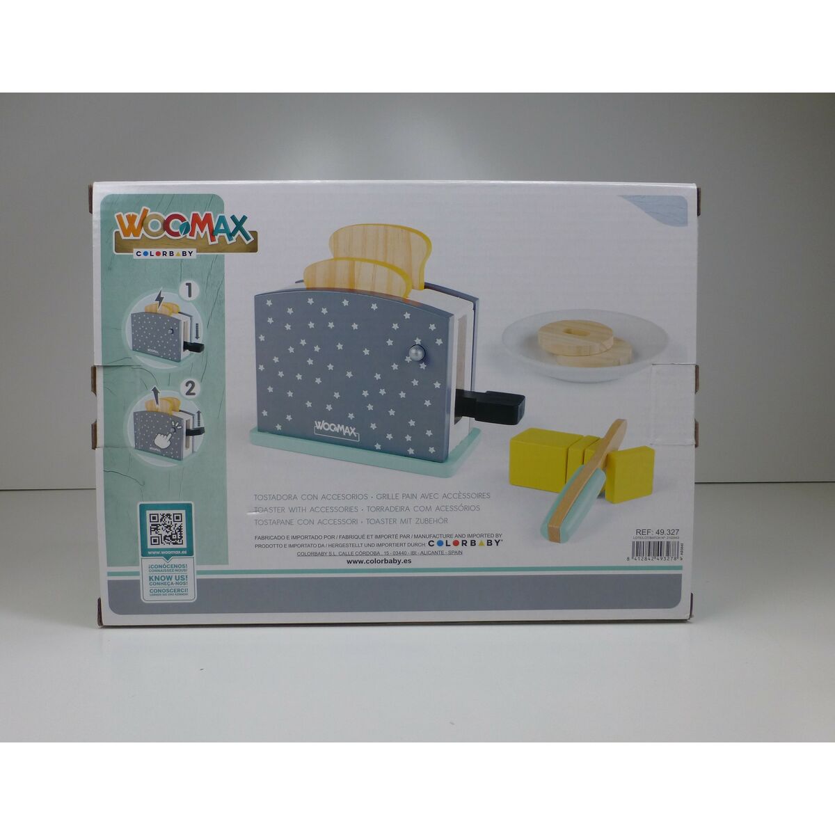 Leksak brödrost Woomax 8 Delar 19,5 x 12,5 x 8 cm (4 antal) - 17