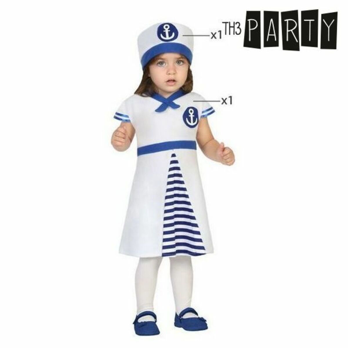 Maskeraddräkt bebis Kvinnlig matros (2 pcs) - 18