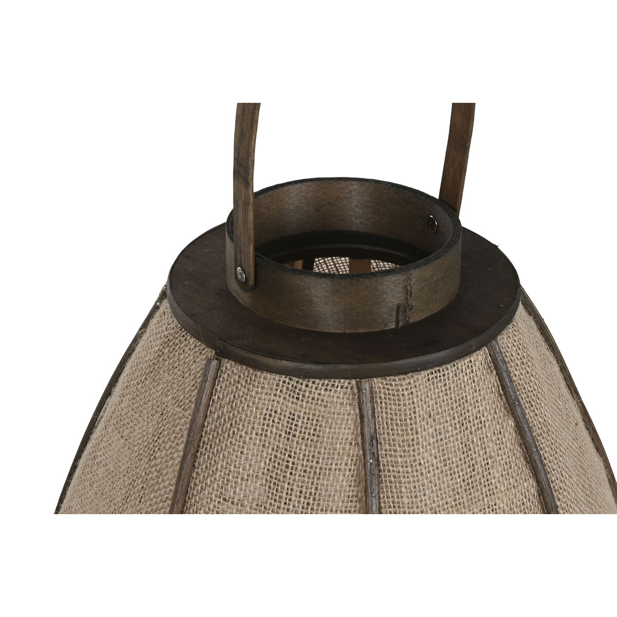 Ljusstakar Home ESPRIT Naturell Jute Bambu 40 x 40 x 80 cm - 2