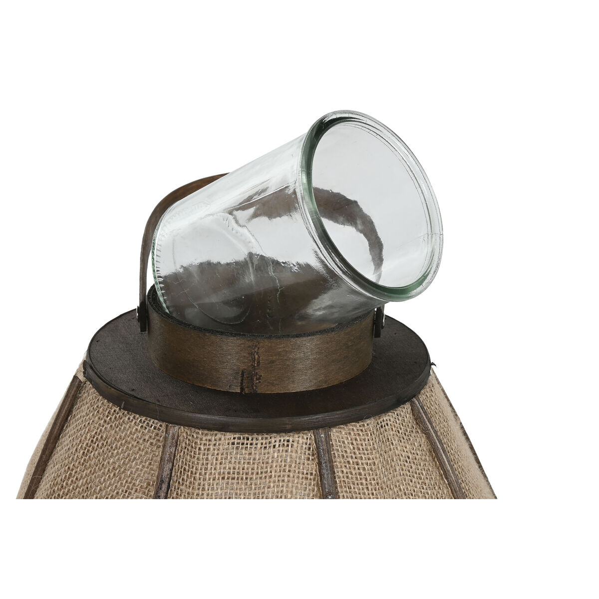 Ljusstakar Home ESPRIT Naturell Jute Bambu 40 x 40 x 80 cm - 3