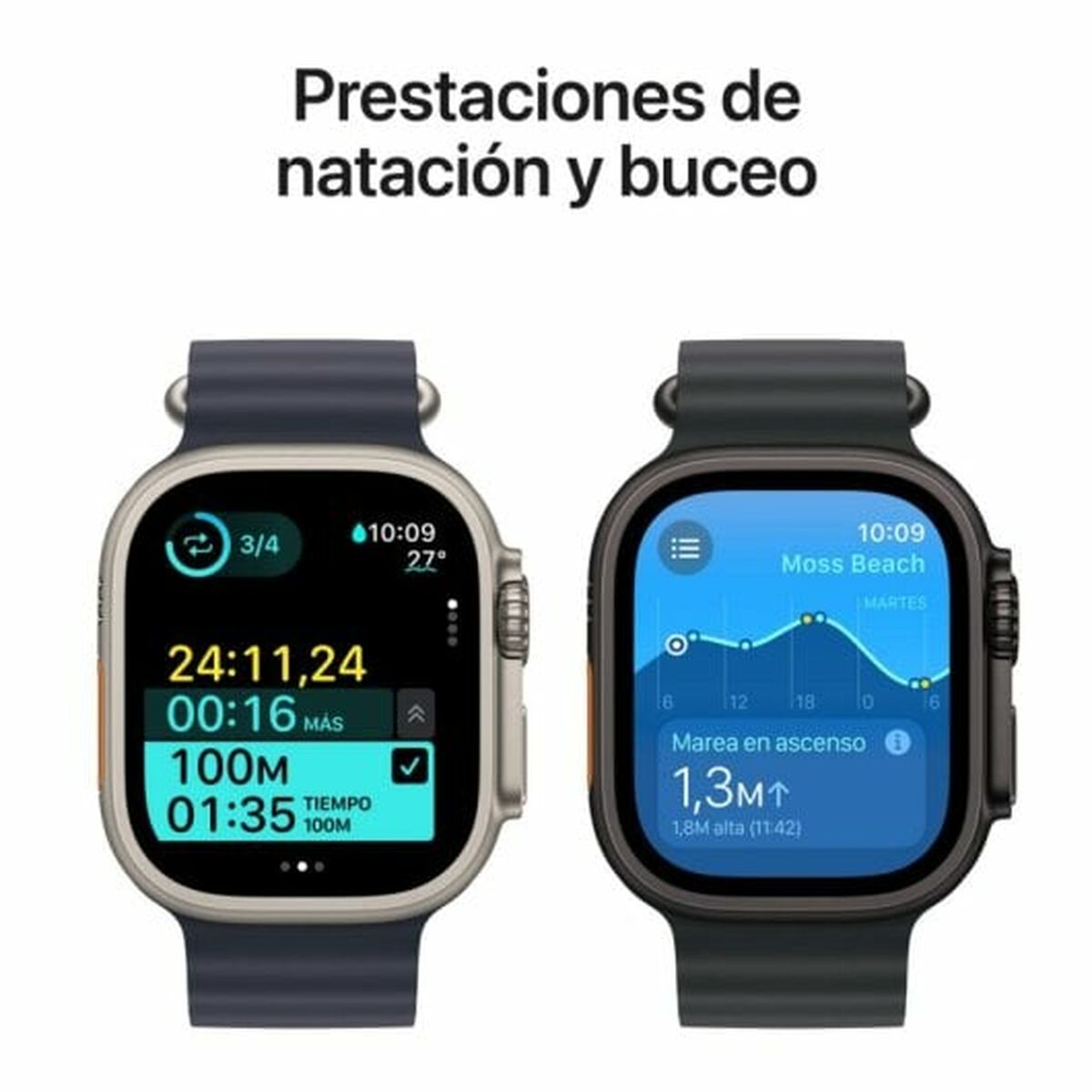 Smartklocka Apple MX4Q3TY/A Svart 49 mm - 5