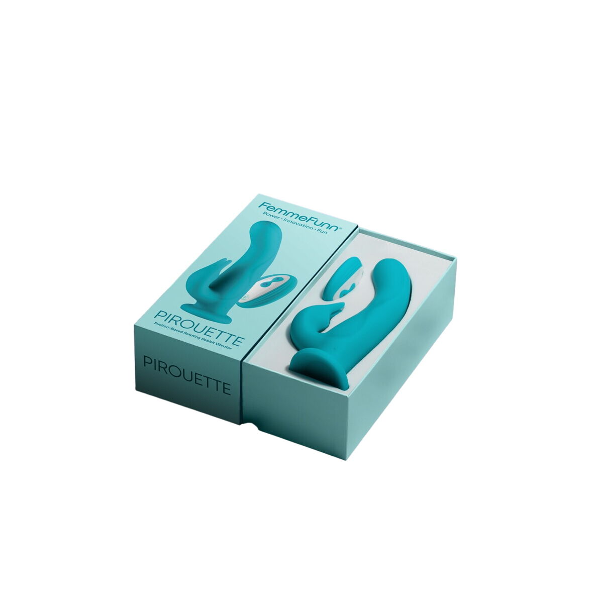 Dubbelvibrator Dual Stimulation Vibe FemmeFunn Pirouette Turkos - 4