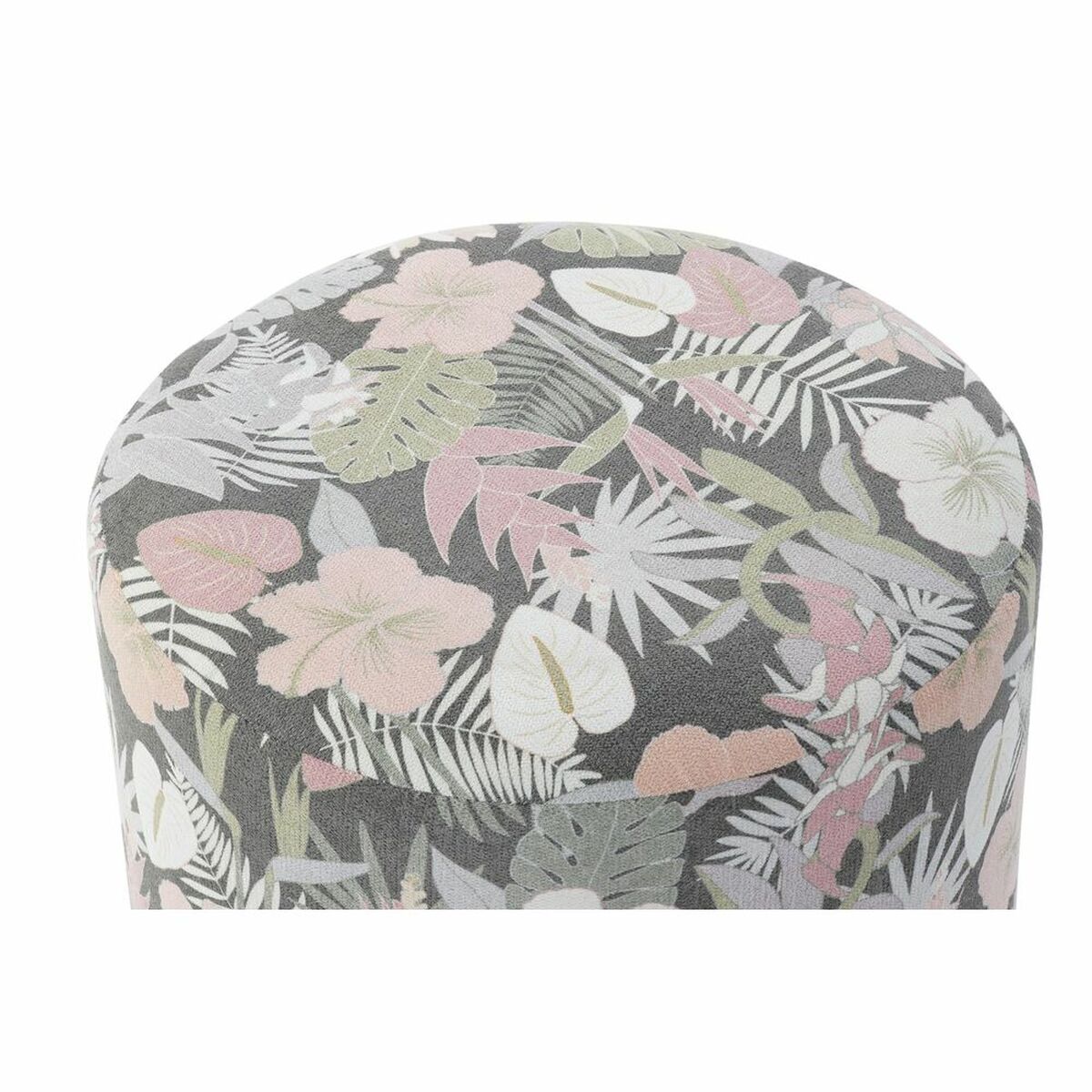 Fotpall DKD Home Decor Multicolour Trä Metall Tropiskt 35 x 35 x 35 cm (2 antal) - 6