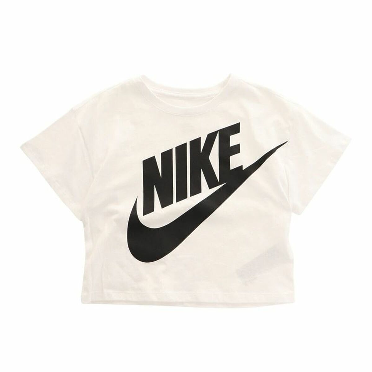 Barn T-shirt med kortärm Nike Icon Futura Vit - 5