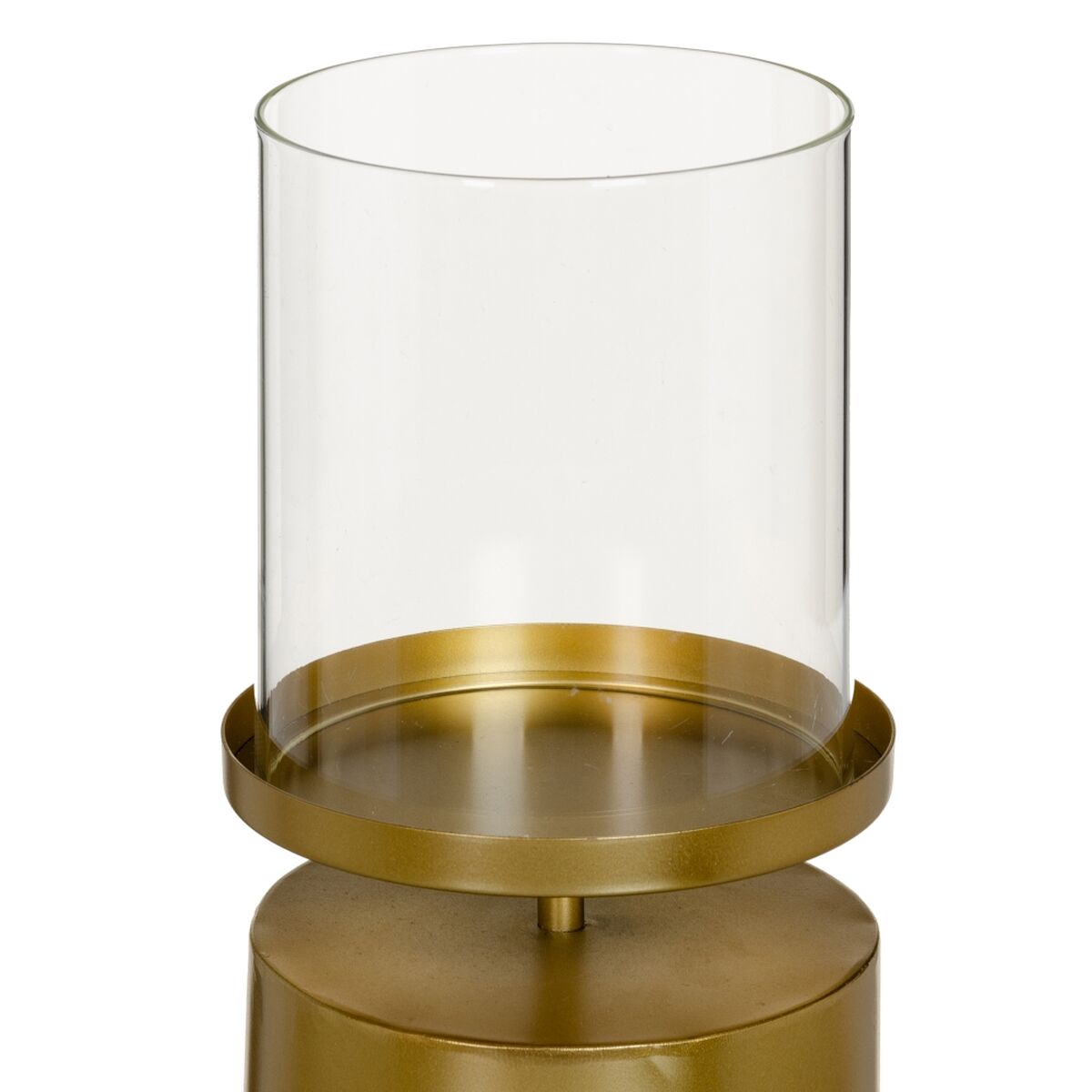 Ljusstakar 15,5 x 15,5 x 25 cm Glas Gyllene Metall - 5