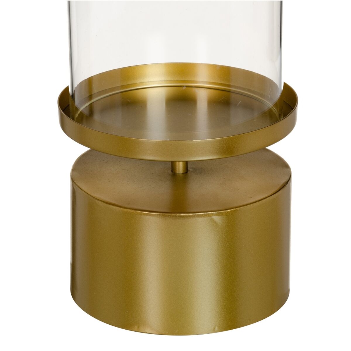 Ljusstakar 15,5 x 15,5 x 25 cm Glas Gyllene Metall - 3