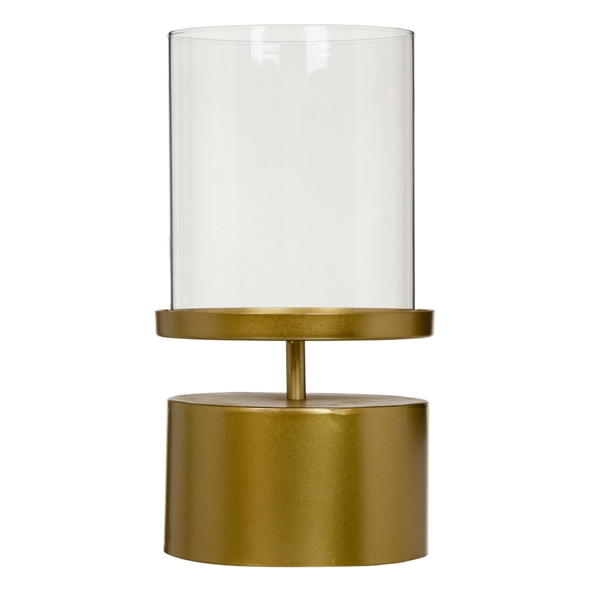 Ljusstakar 15,5 x 15,5 x 25 cm Glas Gyllene Metall - 4