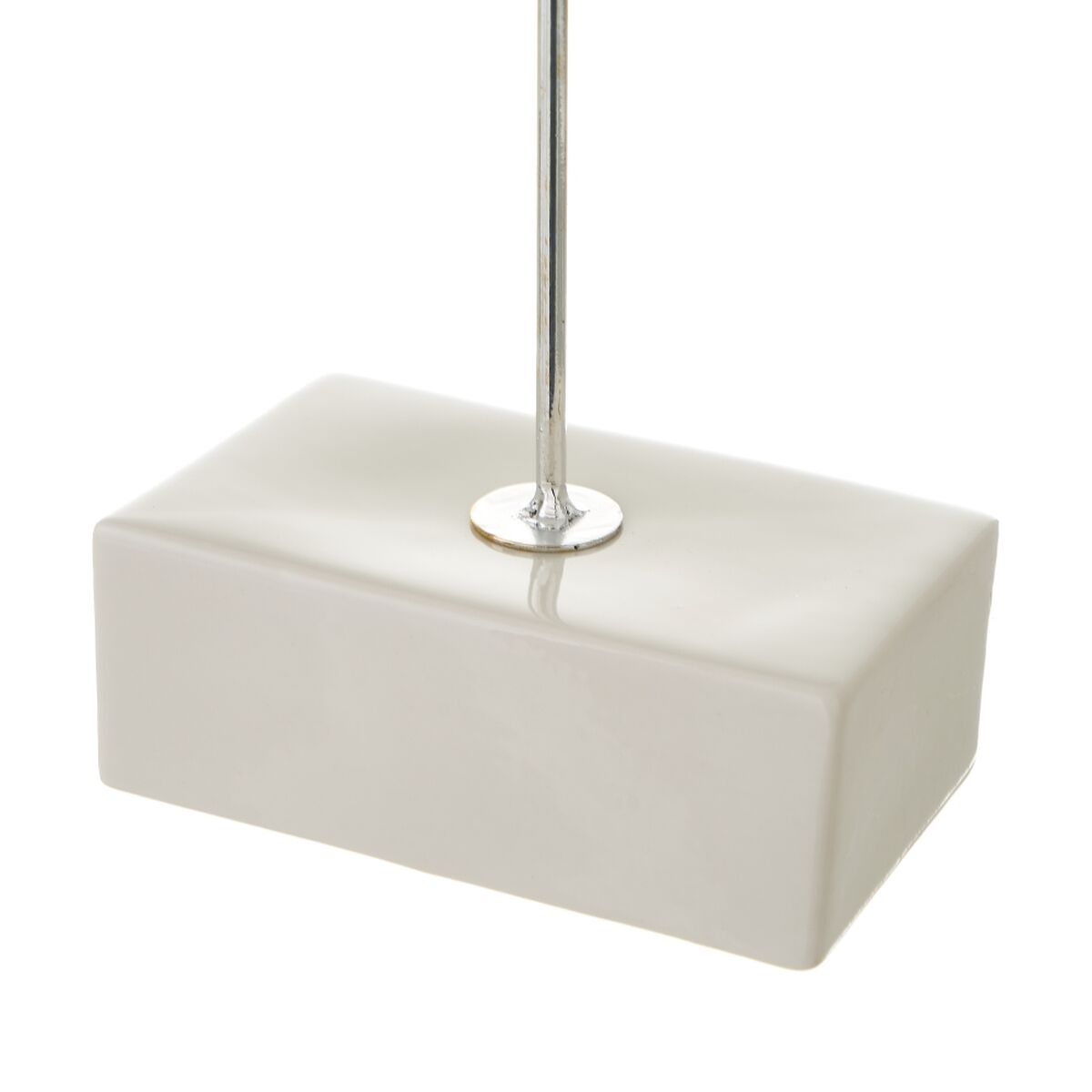 Prydnadsfigur Vit Silvrig Keramik Järn 15,7 x 8 x 42,9 cm - 4