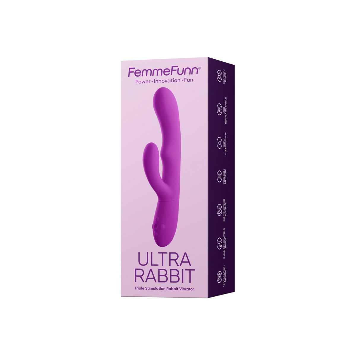 Dubbelvibrator Dual Stimulation Vibe FemmeFunn Ultra Rabbit Purpur - 7