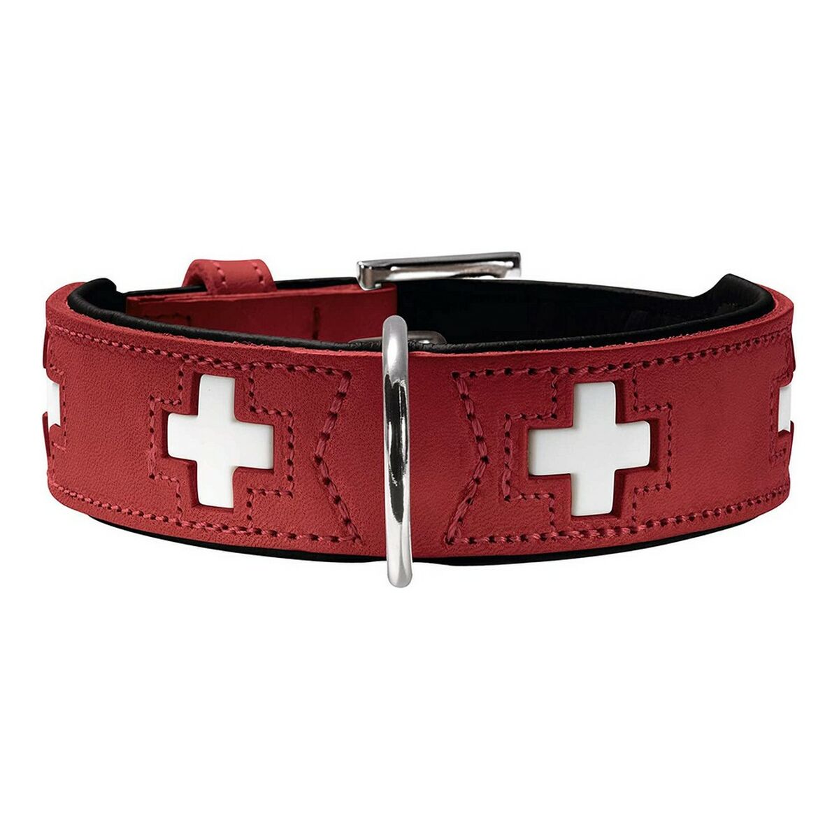 Hundhalsband Hunter Swiss Röd/Svart (47-54 cm) - 3