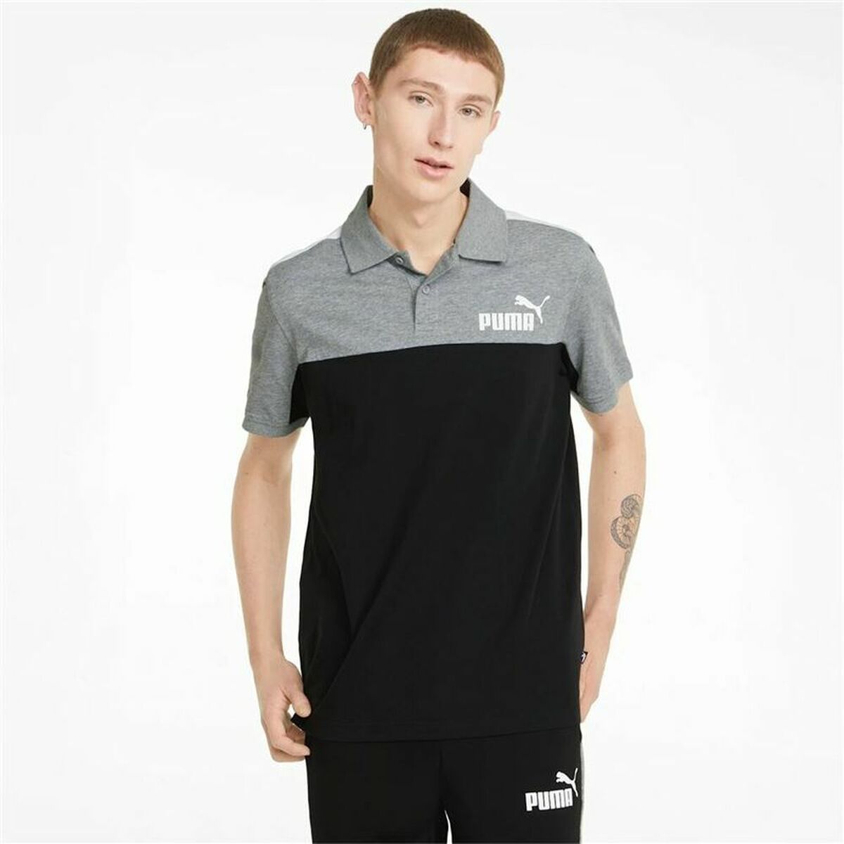 T-shirt med kortärm Herr Puma  Essentials+ Block M - 4