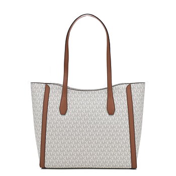 Axelväska Michael Kors Leida Beige 34 x 29 x 12 cm