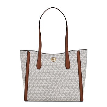 Axelväska Michael Kors Leida Beige 34 x 29 x 12 cm