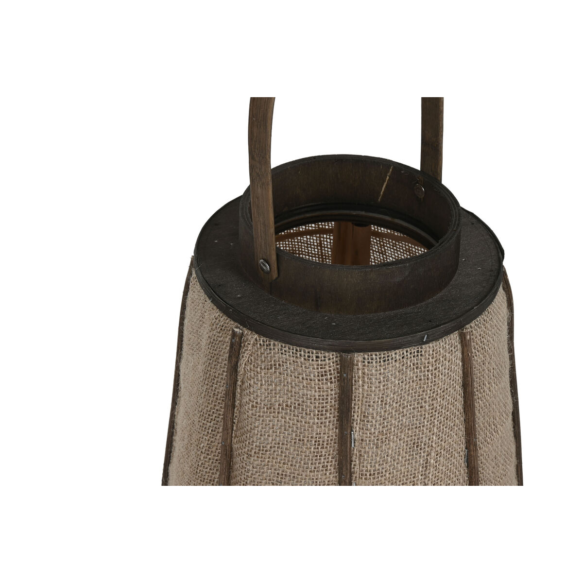 Ljusstakar Home ESPRIT Naturell Jute Bambu 33,5 x 33,5 x 66 cm - 2