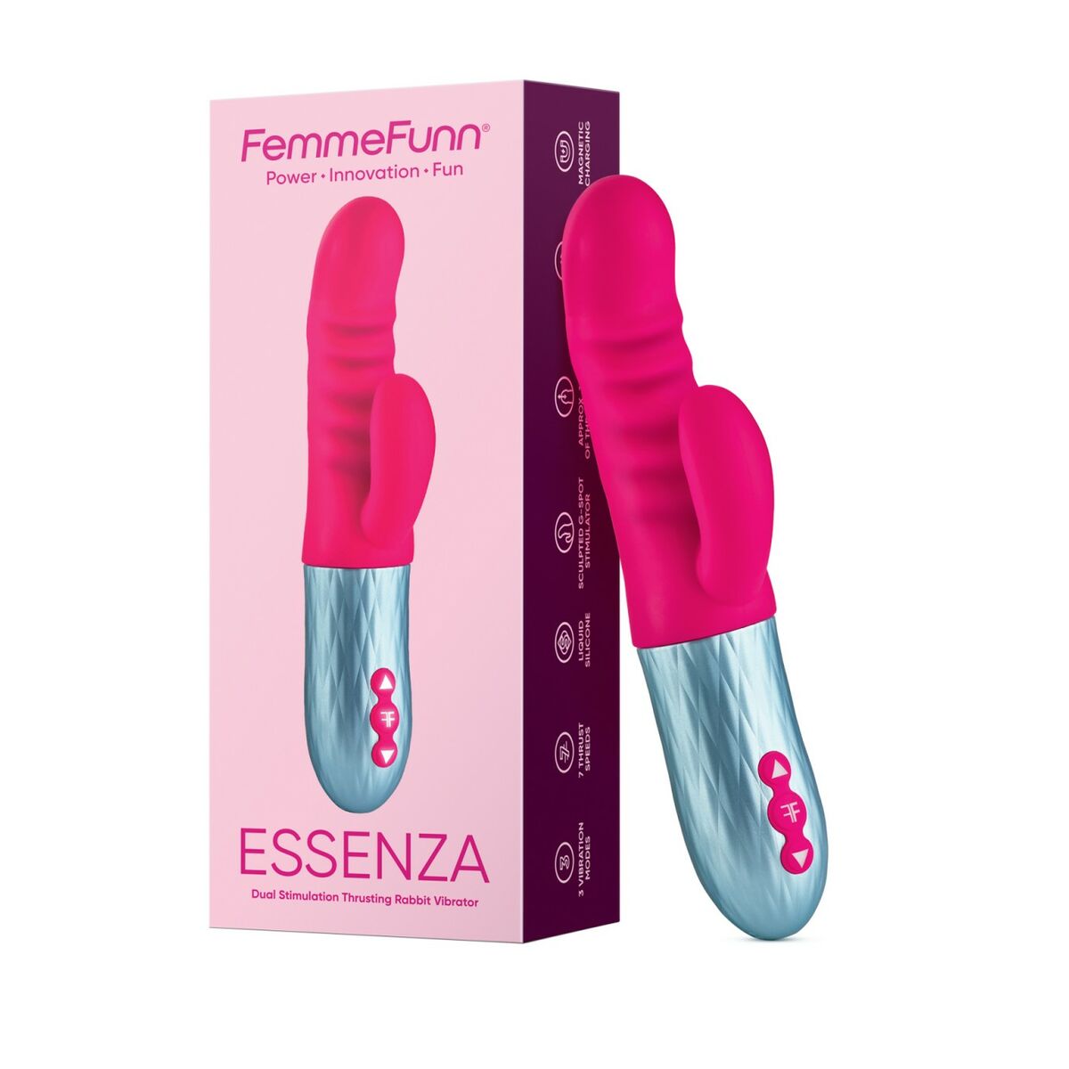 Dubbelvibrator Dual Stimulation Vibe FemmeFunn Essenza Rosa - 2