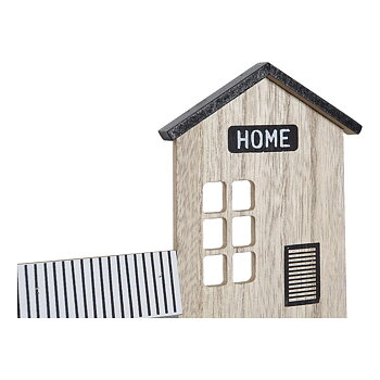 Bokhylla DKD Home Decor Kapphängare 39 x 9 x 27 cm Svart Brun Vit Trä MDF