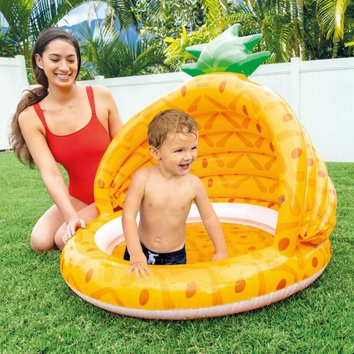 Upplåsbar bassäng Intex Pineapple (102 x 94 cm) - 3