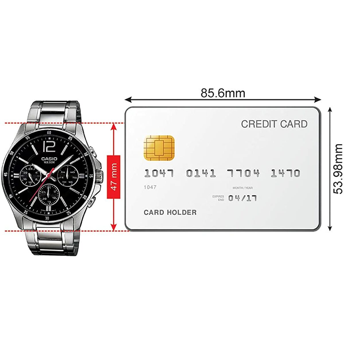 Herrklocka Casio MULTIFUNCTION CALENDAR - BLACK Svart Silvrig (Ø 43,5 mm) (Ø 35 mm) - 3