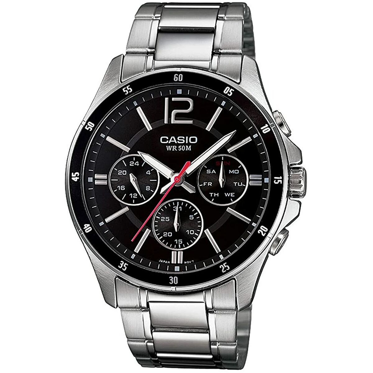 Herrklocka Casio MULTIFUNCTION CALENDAR - BLACK Svart Silvrig (Ø 43,5 mm) (Ø 35 mm) - 5