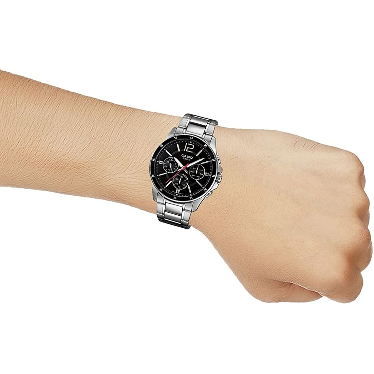Herrklocka Casio MULTIFUNCTION CALENDAR - BLACK Svart Silvrig (Ø 43,5 mm) (Ø 35 mm) - 8