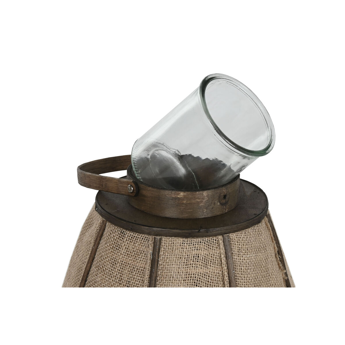 Ljusstakar Home ESPRIT Naturell Jute Bambu 41,5 x 41,5 x 57 cm - 4