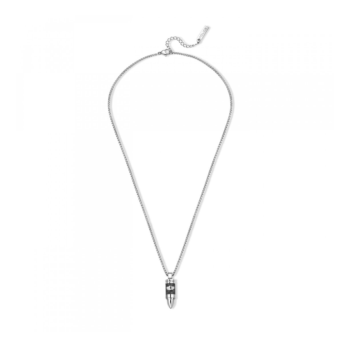 Herrhalsband Police PEAGN0034102 Silvrig