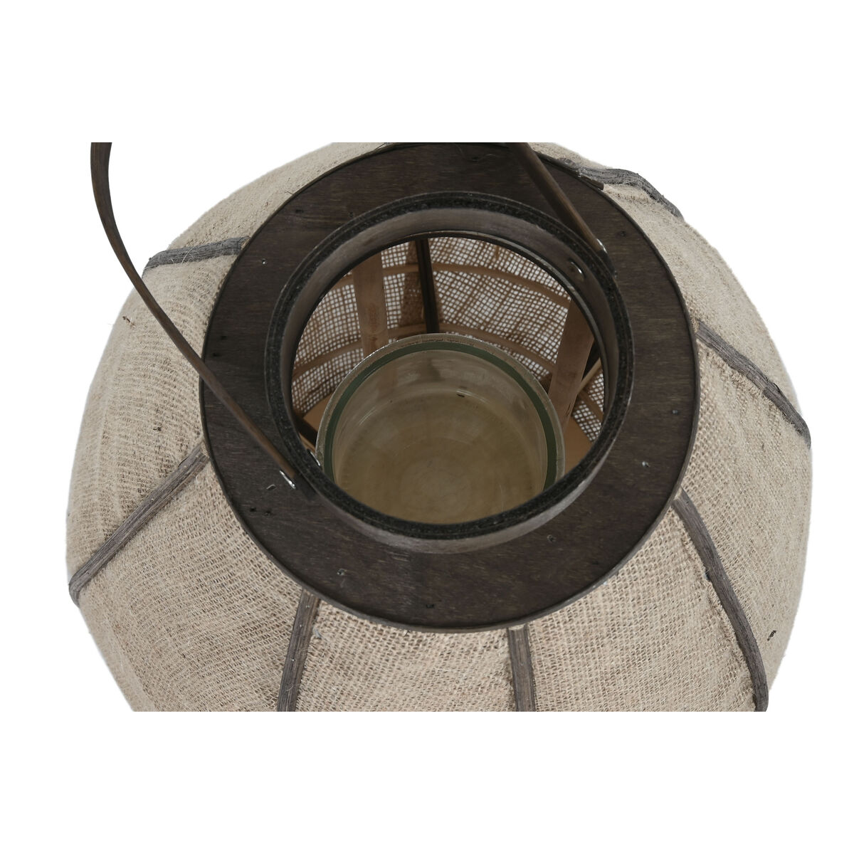 Ljusstakar Home ESPRIT Naturell Jute Bambu 36 x 36 x 48,5 cm - 3