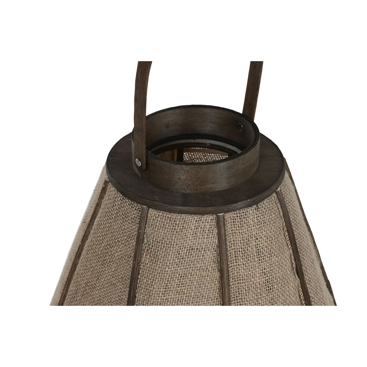 Ljusstakar Home ESPRIT Naturell Jute Bambu 36 x 36 x 48,5 cm - 2