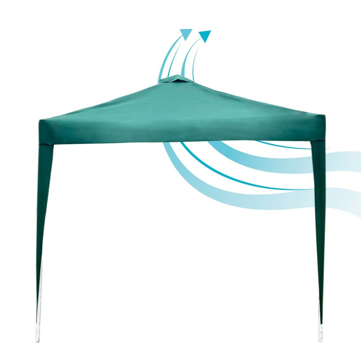 Gazebo Aktive 300 x 250 x 300 cm Tyg Stål Grön - 5