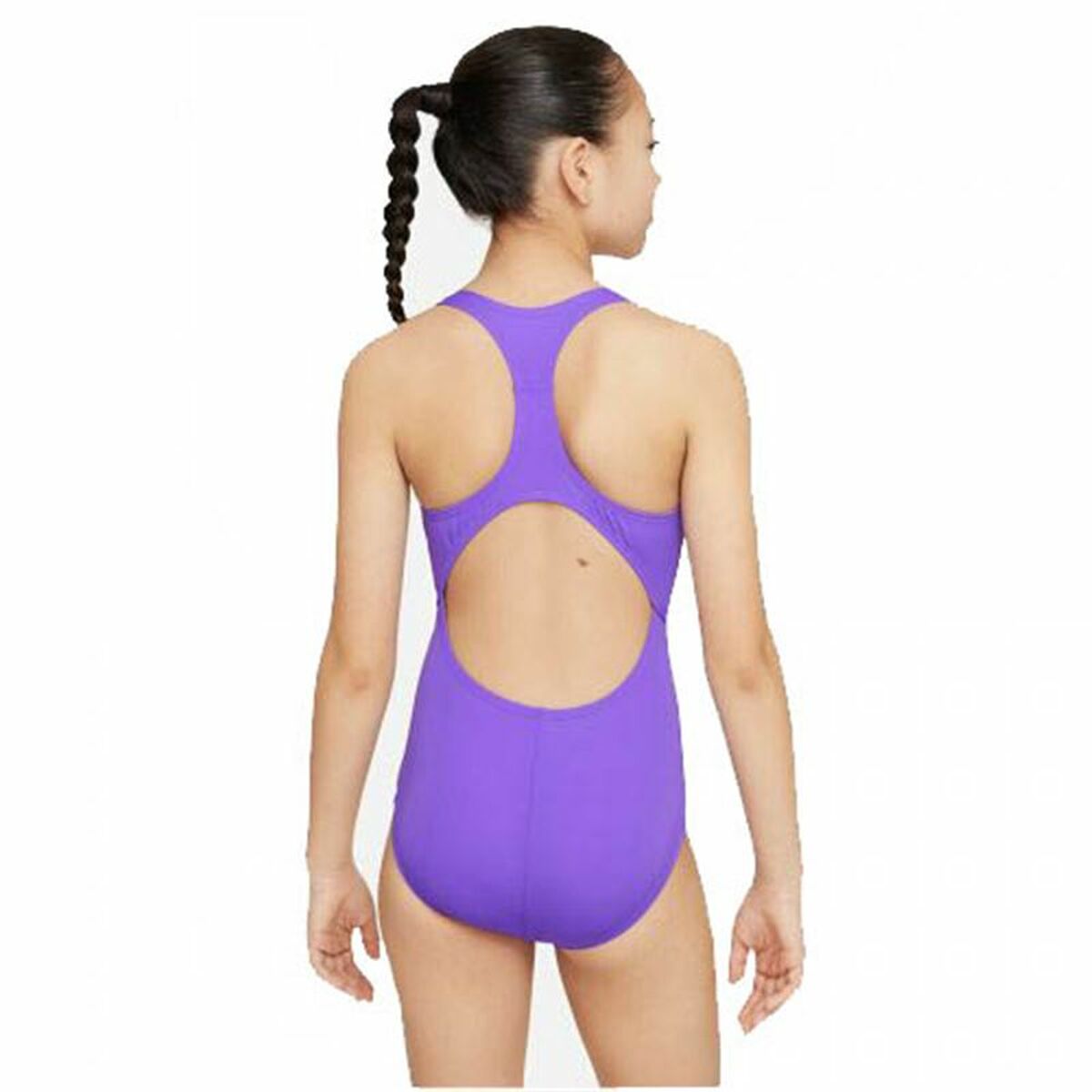 Baddräkt, Flickor Nike Racerback Plommon - 2