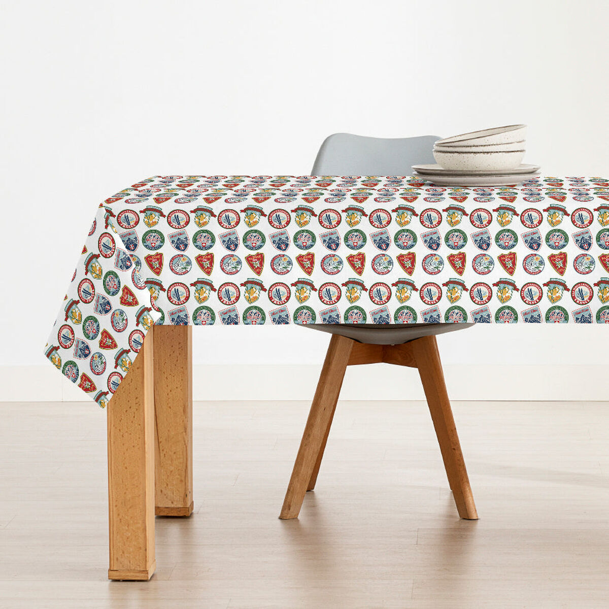 Fläckresistent bordsduk i harts Belum Christmas Sky Multicolour 200 x 150 cm - 3