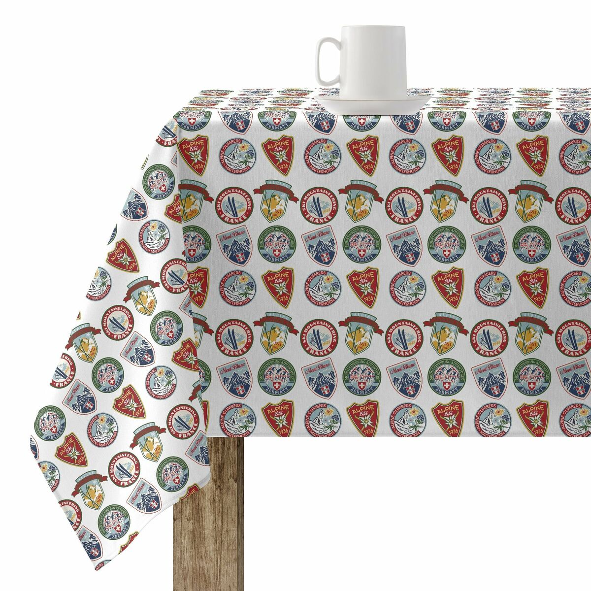 Fläckresistent bordsduk i harts Belum Christmas Sky Multicolour 200 x 150 cm