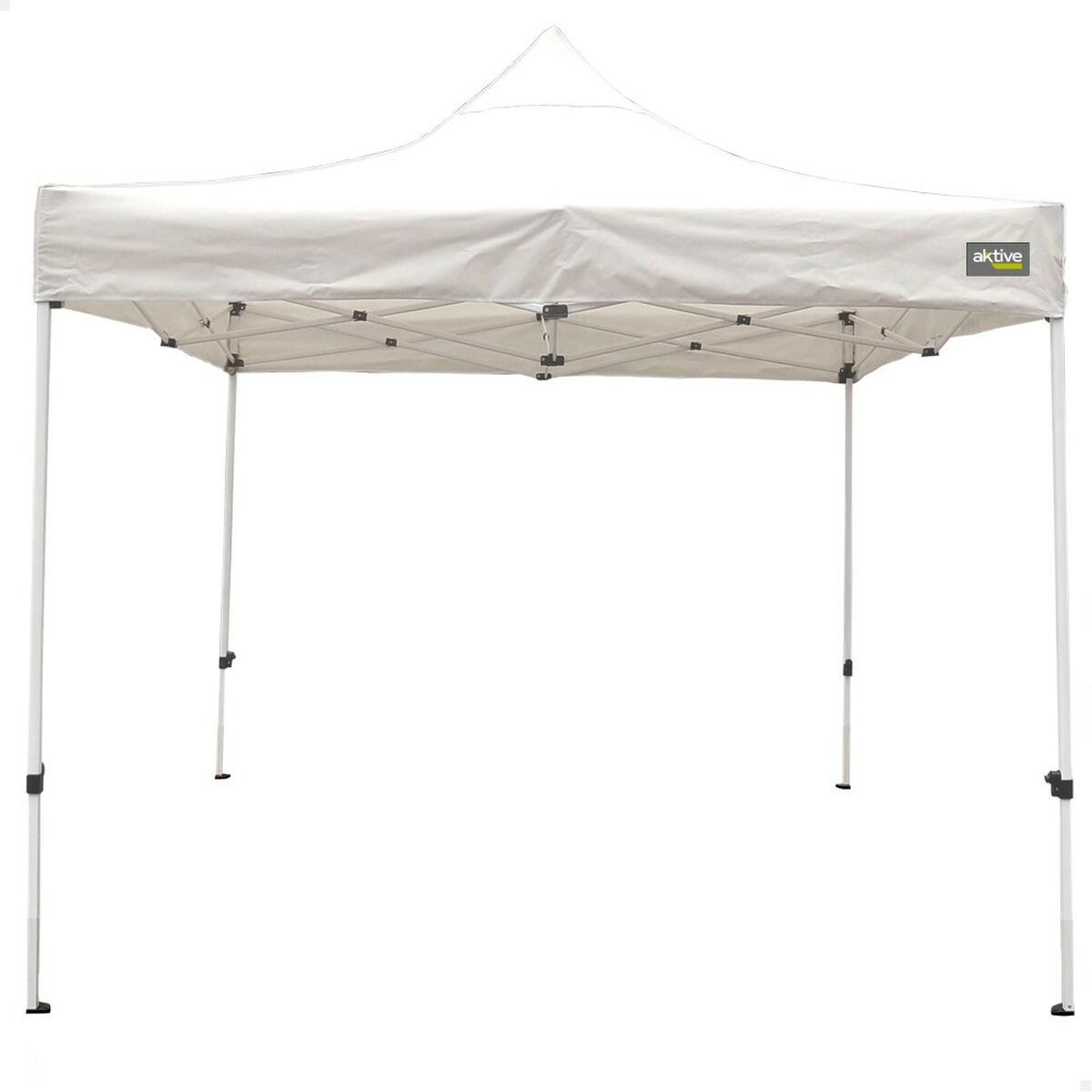 Gazebo Aktive Hopfällbar Justerbar höjd Stål Polyester 420D Oxford Vit 300 x 320 x 300 cm - 7