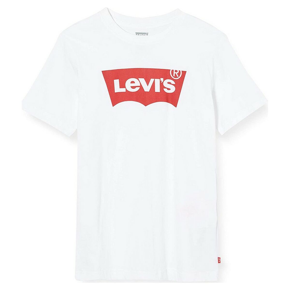Barn T-shirt med kortärm Levi's Batwing 4 år Vit - 5