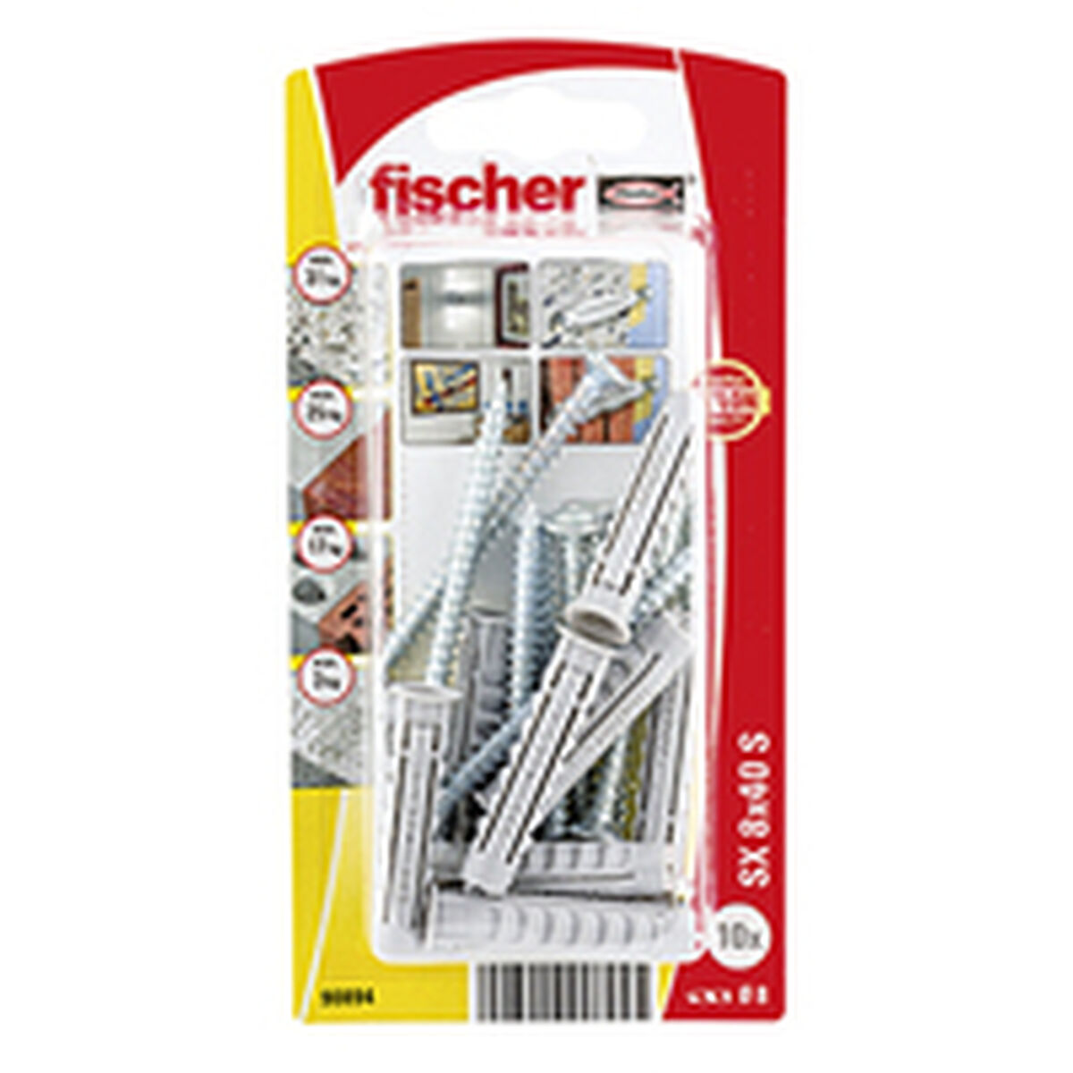 Pluggar och skruv Fischer (10 antal) - 5