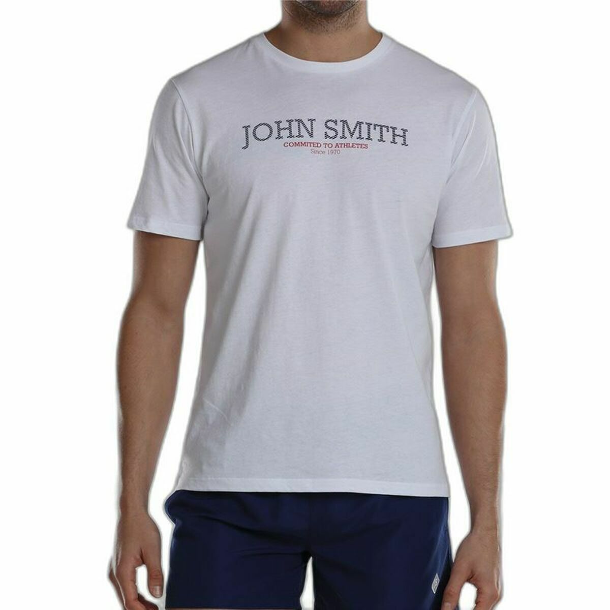 T-shirt med kortärm Herr John Smith Efebo Vit - 8