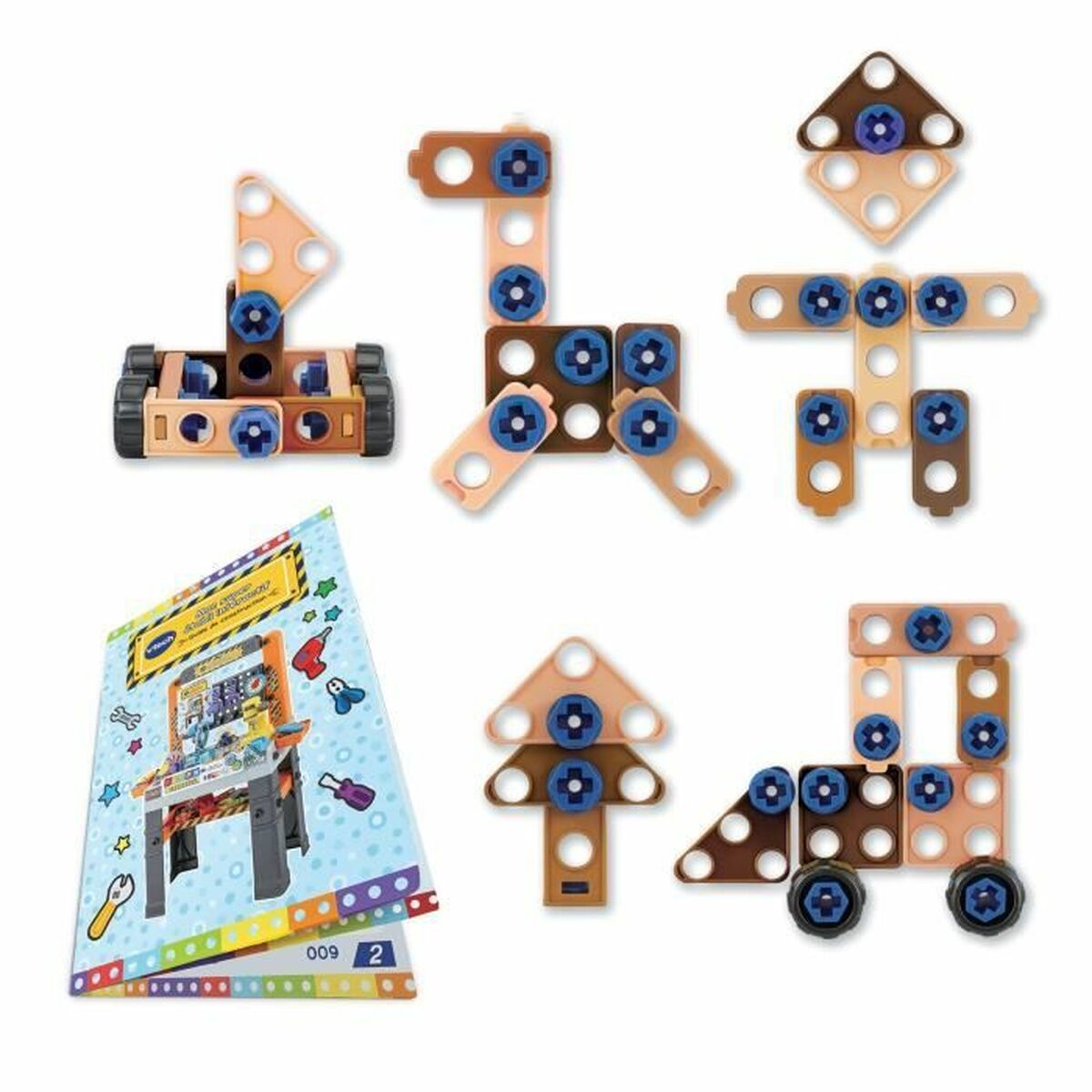Verktygssats för barn Vtech Mon super établi interactif 62 Delar - 4