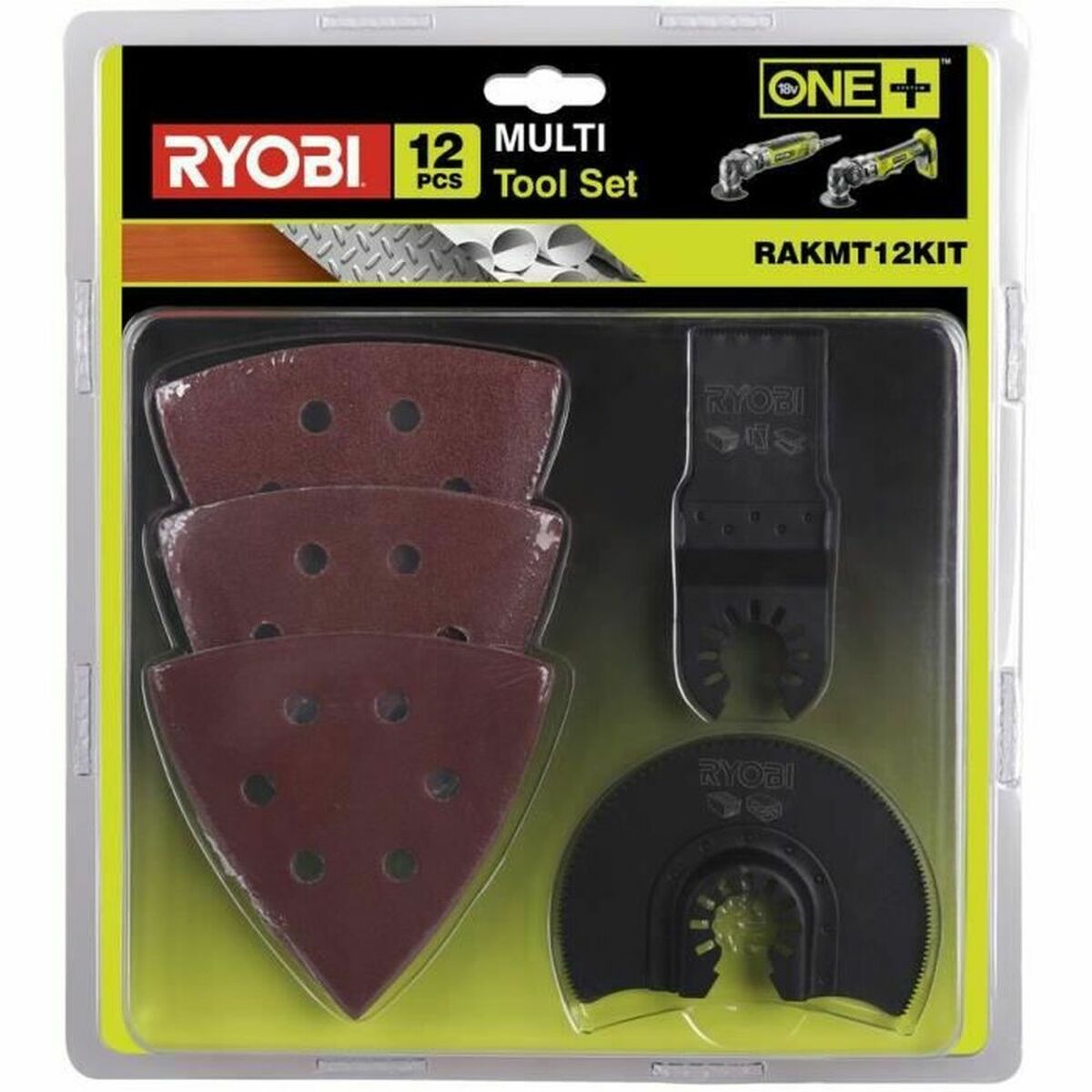 Multi-tool accessory set Ryobi RAKMT12KIT 12 Delar