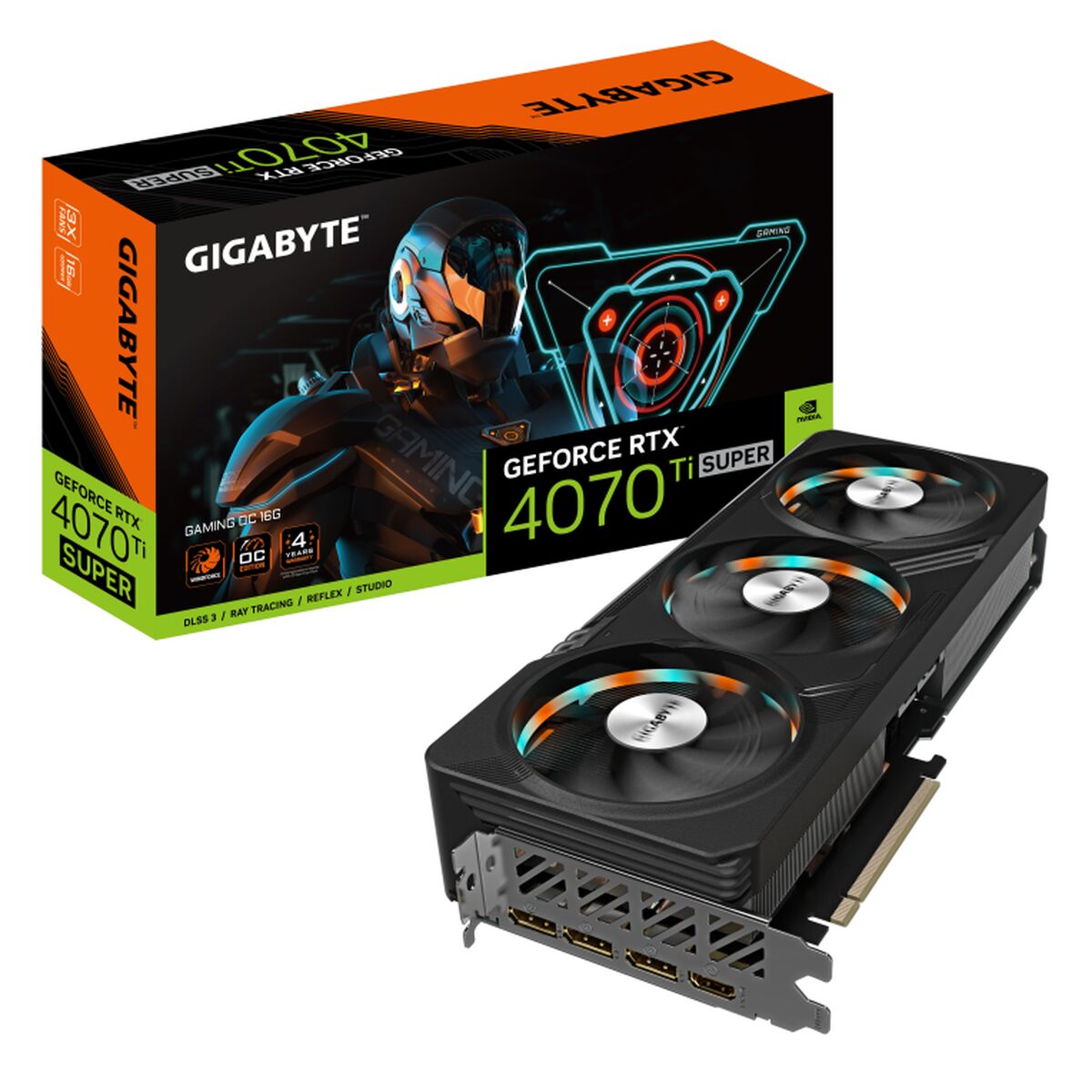 Grafikkort Gigabyte GeForce RTX 4070 Ti SUPER GDDR6X GEFORCE RTX 4070 TI SUPER 16 GB - 2