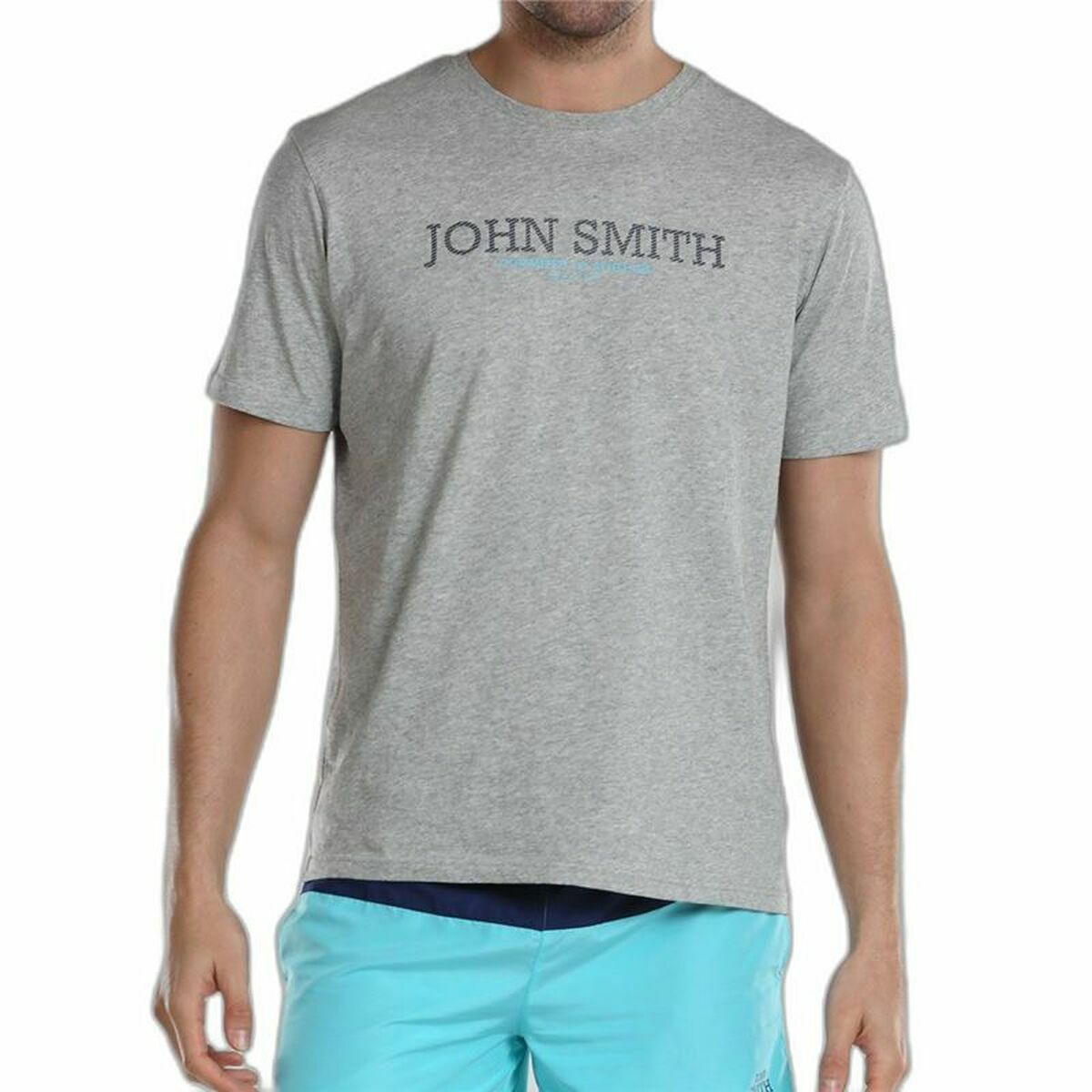 T-shirt med kortärm Herr John Smith Efebo Grå - 3