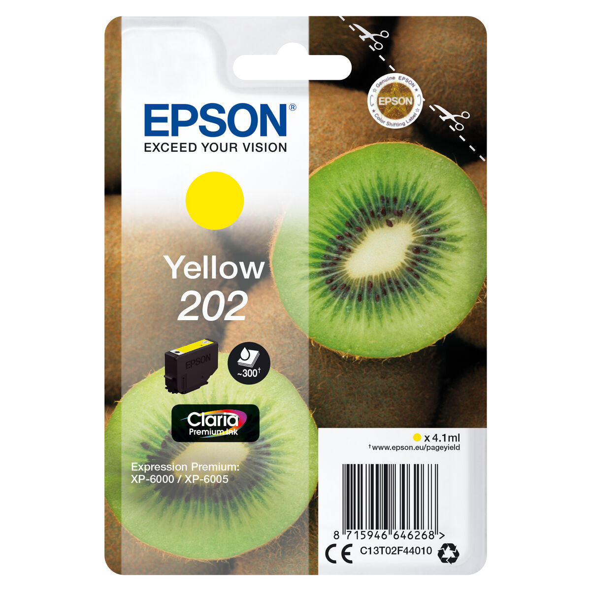 Original Toner Epson C13T02F44020 Gul (1 antal)