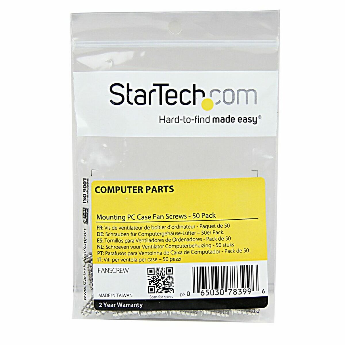 Skruvsats Startech FANSCREW - 3