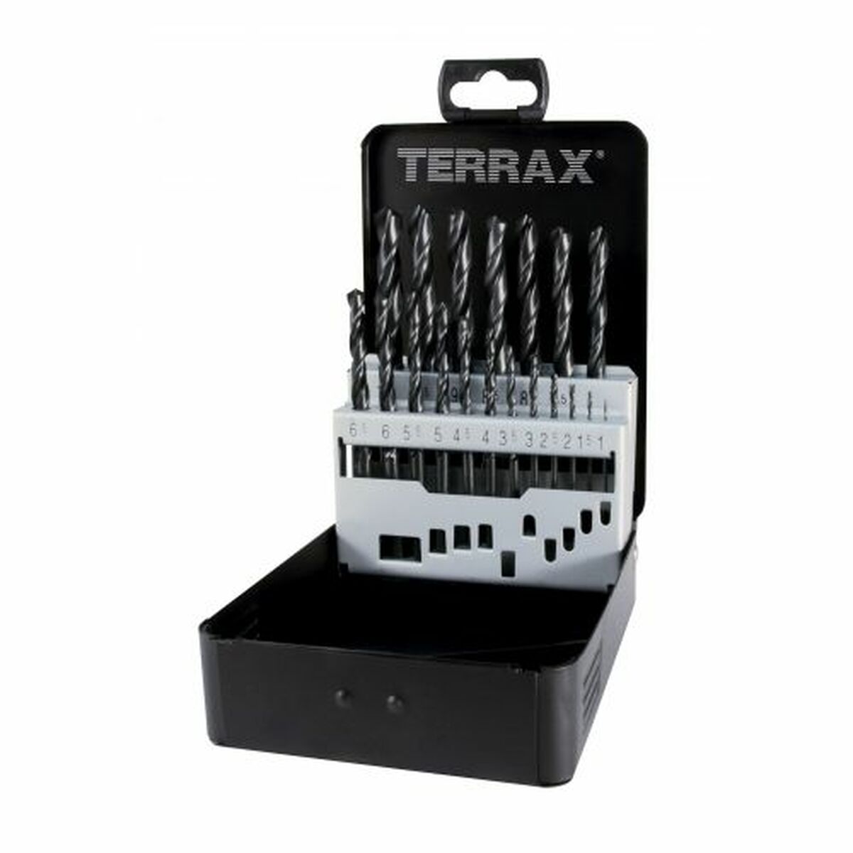 Spolset TERRAX Fall DIN 338 25 Delar 19 Delar (25 antal)