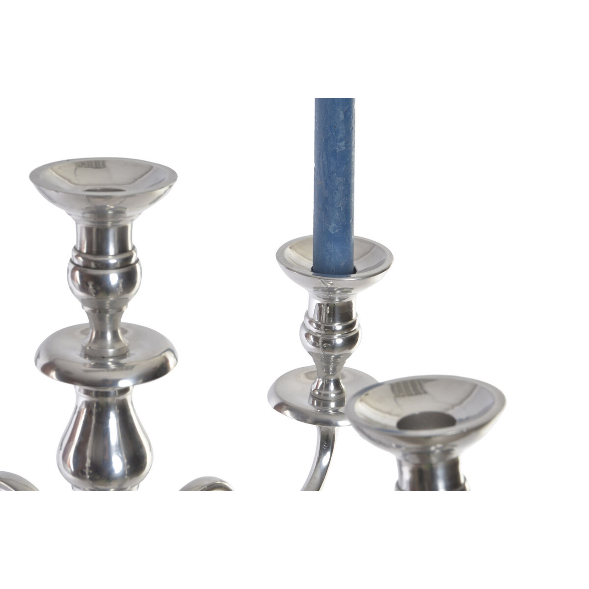 Kandelaber Home ESPRIT Silvrig Aluminium Kromad 42 x 42 x 70 cm - 2
