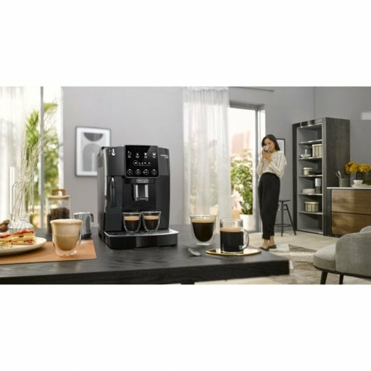 Superautomatisk kaffebryggare DeLonghi ECAM220.22.GB Svart Grå 1450 W 15 bar 250 g 1,8 L - 5
