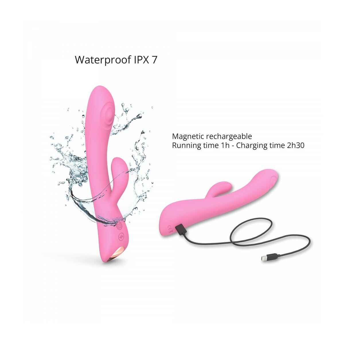 Dubbelvibrator Dual Stimulation Vibe Love to Love Rosa - 5