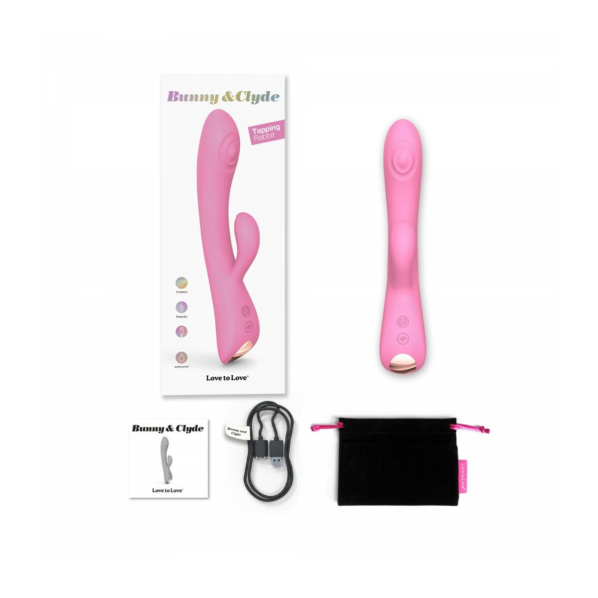 Dubbelvibrator Dual Stimulation Vibe Love to Love Rosa - 2