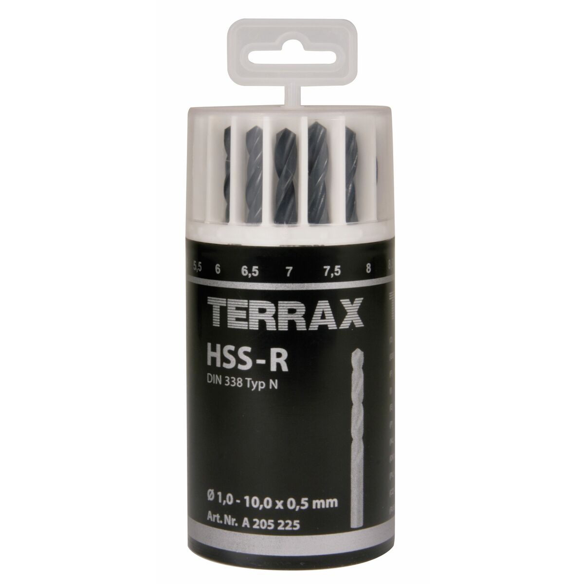 Spolset TERRAX Fall DIN 338 19 Delar (10 antal) - 2