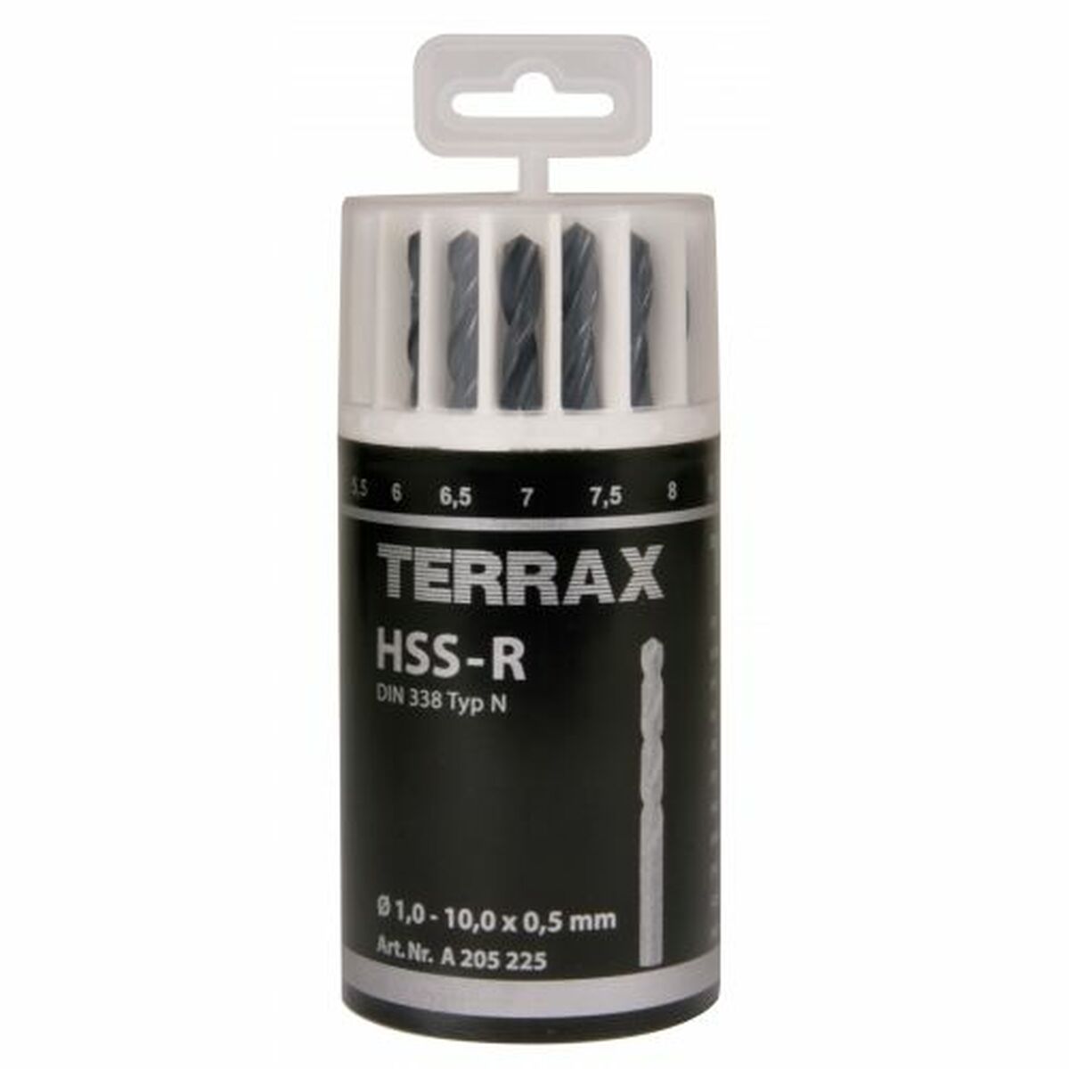 Spolset TERRAX Fall DIN 338 19 Delar (10 antal)