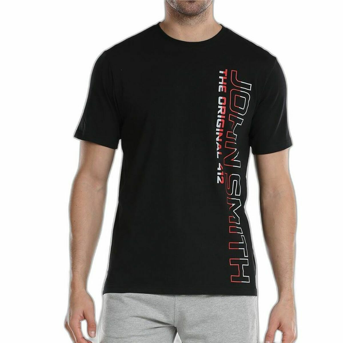 T-shirt med kortärm Herr John Smith Jalde Svart - 3